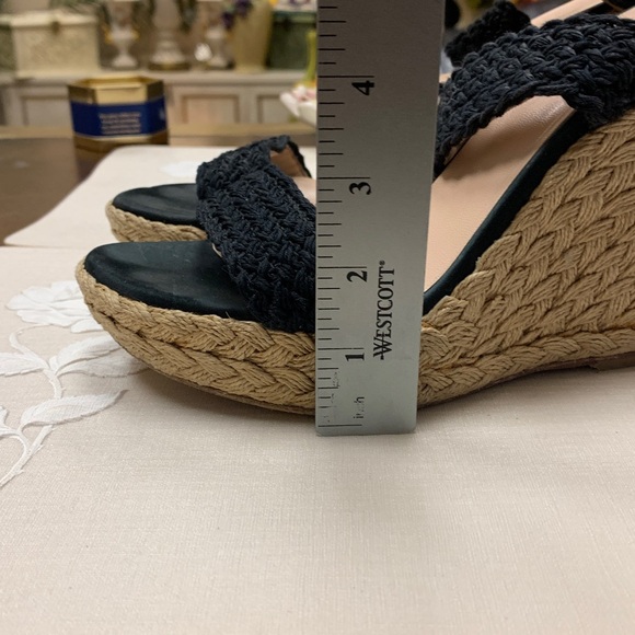 Stuart Weitzman Alexlo Espadrille Platform Wedge Sandals Size 8 M - Picture 9 of 16